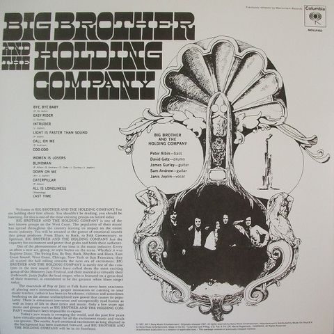 Big+Brother+%26+The+Holding+Company+%E2%80%93+Big+Brother+%26+The+Holding+Company+Featuring+Janis+Joplin+%28Vinyl%29 - фото 2