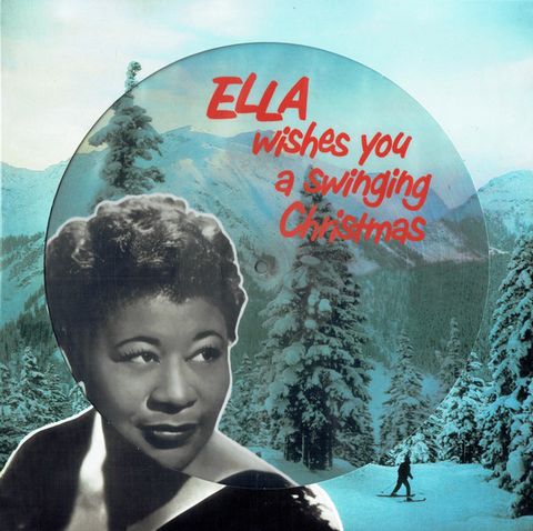 Ella Fitzgerald – Ella Wishes You A Swinging Christmas (LP, Album, Picture Disc, Reissue, Vinyl) - фото 1