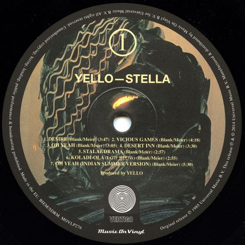 Yello – Stella (LP, Album, Remastered, Stereo, 180 gram, Vinyl) - фото 3