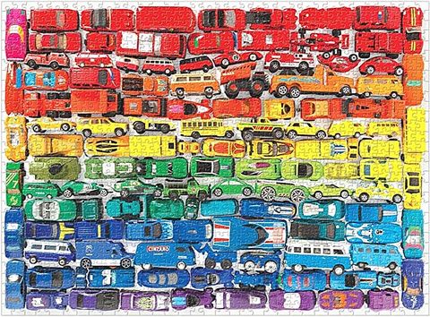 Rainbow Toy Cars 1000 Piece Puzzle - фото 2
