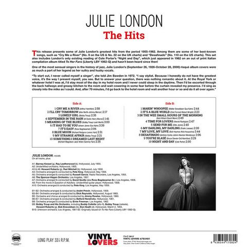 Julie London – The Hits (Vinyl) - фото 2