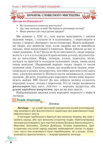 Українська література. 5 клас. Підручник - фото 5