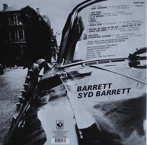 Syd Barrett – Barrett (LP, Vinyl) - фото 2