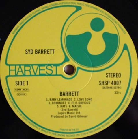 Syd Barrett – Barrett (LP, Vinyl) - фото 3