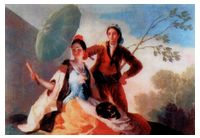 GOYA / WOMEN WITH UMBRELLA ( ART / OLD MASTERS )