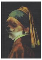VERMEER / WITH DOG FACE ( ART / ANIMALS ) - Открытки Календари Плакаты
