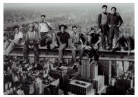 MEN ON STEEL BEAM (ART)