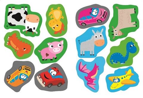 Для малят. Грайливі динозаврики. Я наклеюю наліпки - фото 2