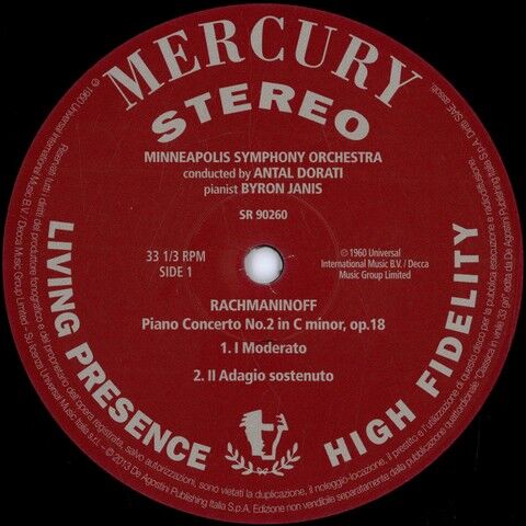 Rachmaninoff, Byron Janis, Antal Dorati, Minneapolis Symphony Orchestra – Concerto No. 2 In C Minor (180gr) (Vinyl) - фото 3