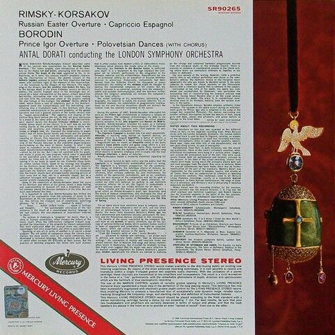 Rimsky-Korsakov, Borodin, London Symphony, Antal Dorati – Capriccio Espagnol - Russian Easter / Prince Igor Overture - Polovetsian Dances (Vinyl) - фото 2