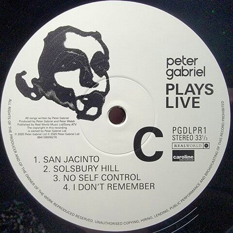 Peter Gabriel – Plays Live (2LP, 180 Gram) (Vinyl) - фото 4