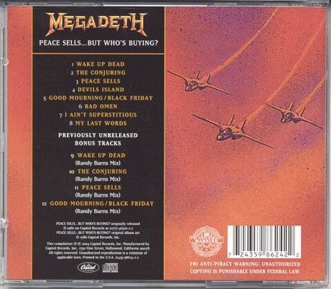 Megadeth – Peace Sells... But Whos Buying? (CD, Album, Reissue, Remastered, Remixed) - фото 2
