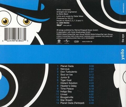 Yello – The Eye (CD, Album, Digipak) - фото 2
