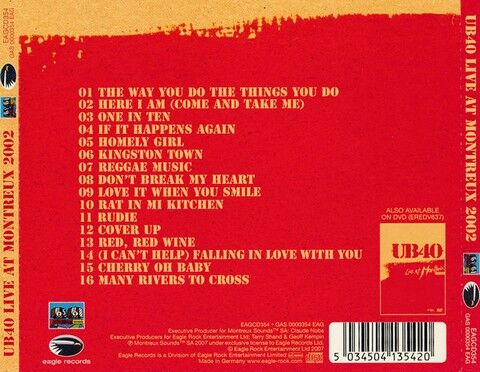 UB40 – Live At Montreux 2002 (CD, Album) - фото 4