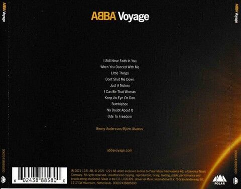 ABBA – Voyage (CD, Album, Stereo) - фото 2