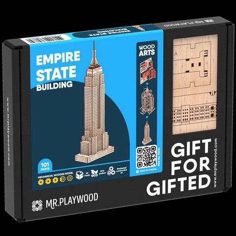 Емпайр Стейт Білдінг. Механічна деревяна 3D-модель - фото 8