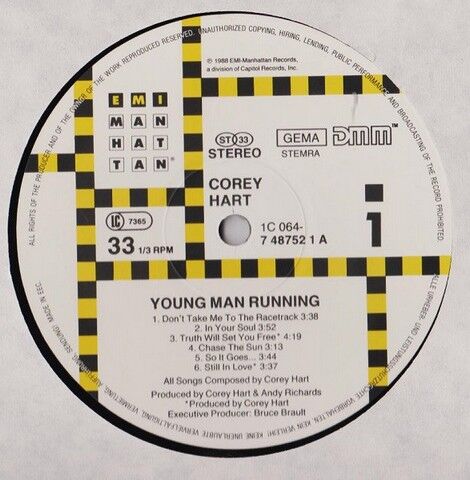 Corey Hart – Young Man Running (Vinyl) - фото 3