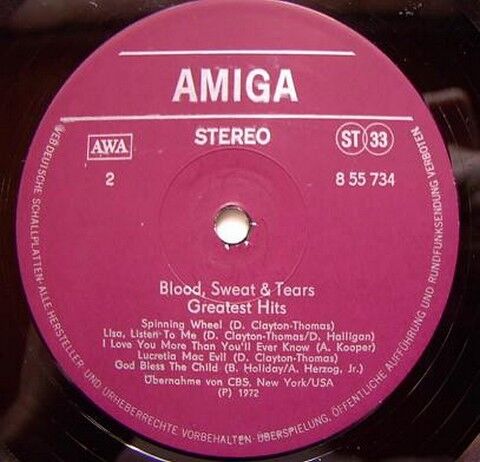 Blood, Sweat & Tears – Blood, Sweat & Tears Greatest Hits (Vinyl) - фото 4