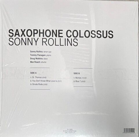 Sonny Rollins – Saxophone Colossus (Limited Edition, 180 Gram, Clear) (Vinyl) - фото 2