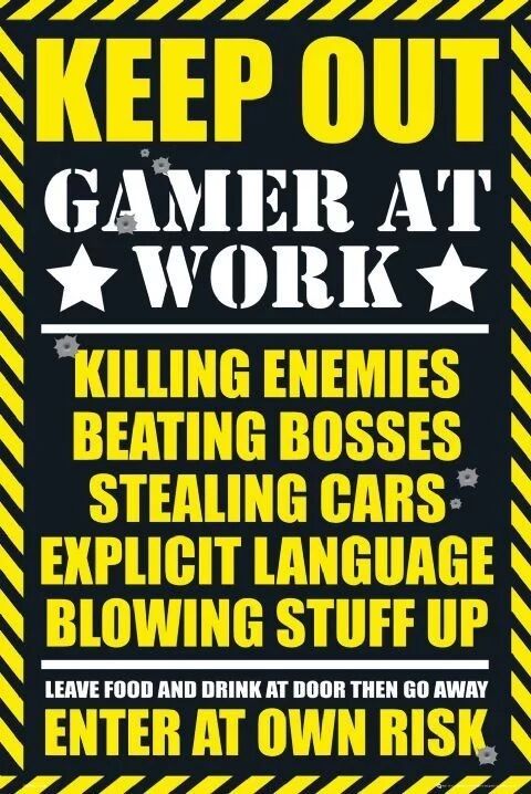 Gaming - Keep Out (Постер) - Игры