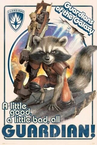 Guardians of the Galaxy - Rocket and Baby Groot (Постер) - фото 1
