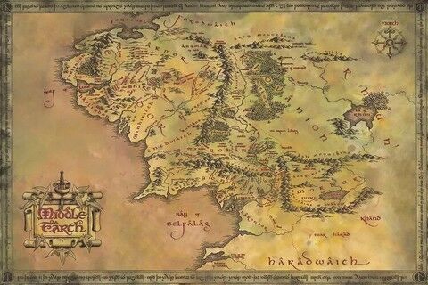 Lord of the Rings - Middle Earth (Постер) - фото 1