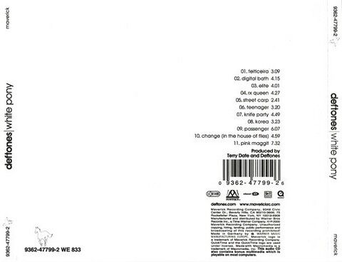 Deftones – White Pony (CD, Album) - фото 2