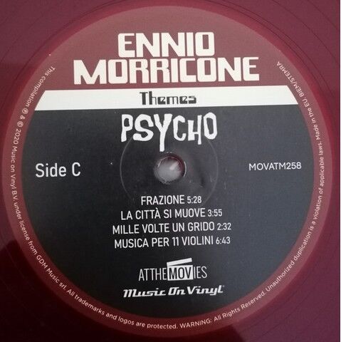 Ennio Morricone – Psycho (Deluxe Edition, Limited Edition, Numbered, Translucent Red)  (Vinyl) - фото 6