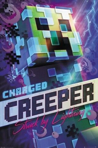 Minecraft - Charged Creeper (Постер) - фото 1