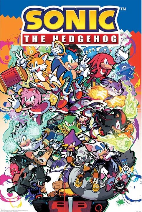 Sonic The Hedgehog - Sonic Comic Characters (Постер)