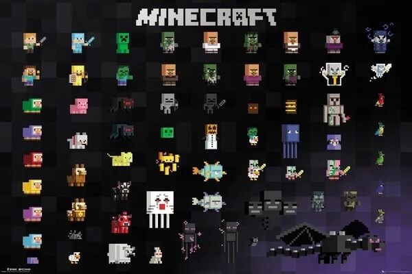 Minecraft - Pixel Sprites (Постер)