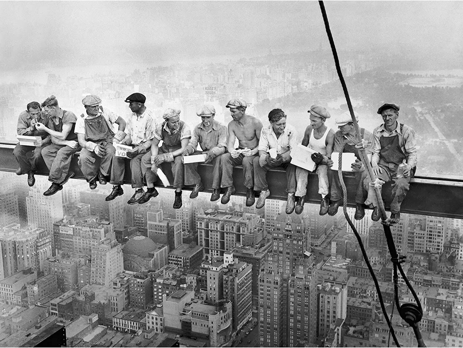 New York - Lunch on the Skyscraper (Постер)
