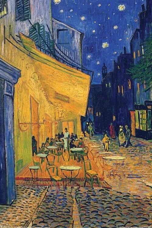 Vincent Van Gogh - Cafe Terrace at Night (Постер) - Открытки Календари Плакаты