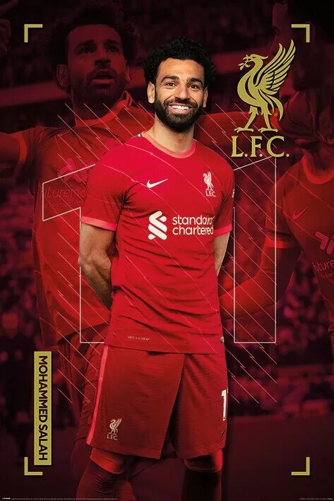Liverpool FC - Mo Salah (Постер) - Открытки Календари Плакаты