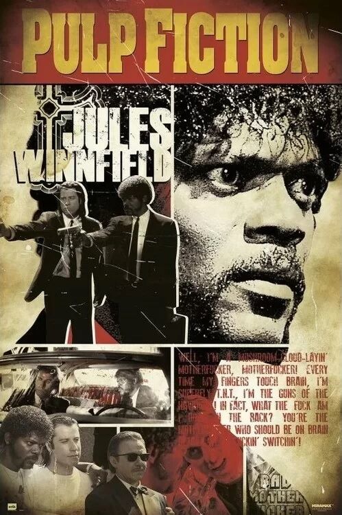 Pulp Fiction - Jules (Постер)