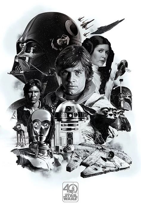 Star Wars 40th Anniversary - Montage (Постер)