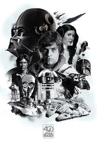 Star Wars 40th Anniversary - Montage (Постер) - фото 1
