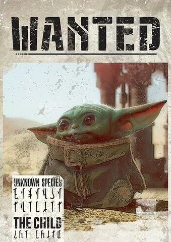 Star Wars: The Mandalorian - Baby Yoda Wanted (Постер) - фото 1