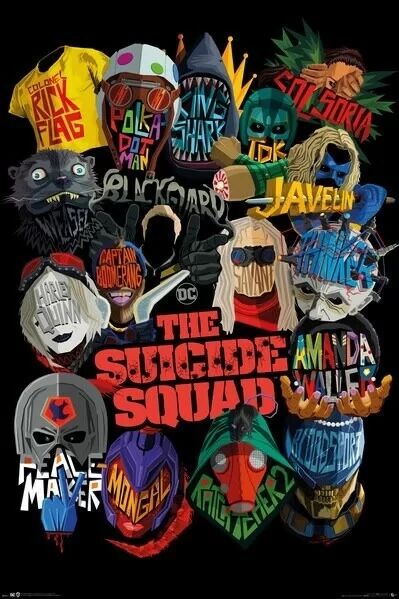 Suicide Squad - Icons (Постер) - Открытки Календари Плакаты