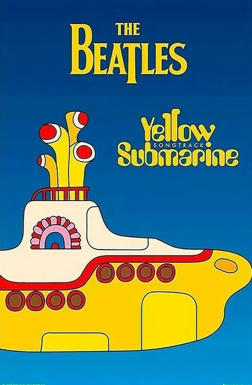 Beatles - Yellow Submarine Cover (Постер) - Открытки Календари Плакаты