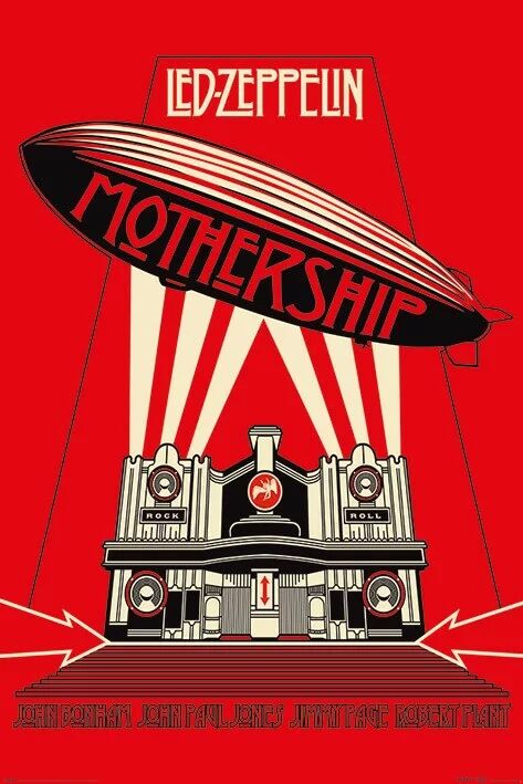 Led Zeppelin - Mothership Red (Постер)