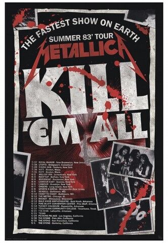 Metallica - KillEm All 83 Tour (Постер) - фото 1