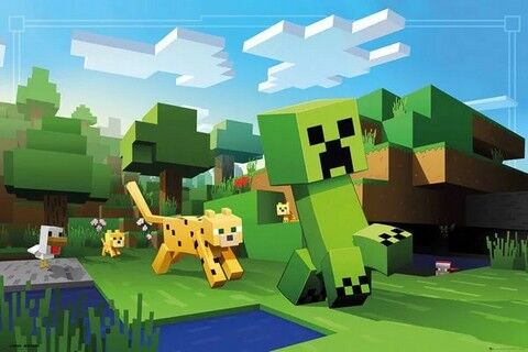 Minecraft - Ocelot Chase (Постер) - фото 1