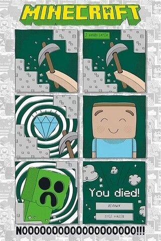 Minecraft - One last Diamond (Постер) - фото 1