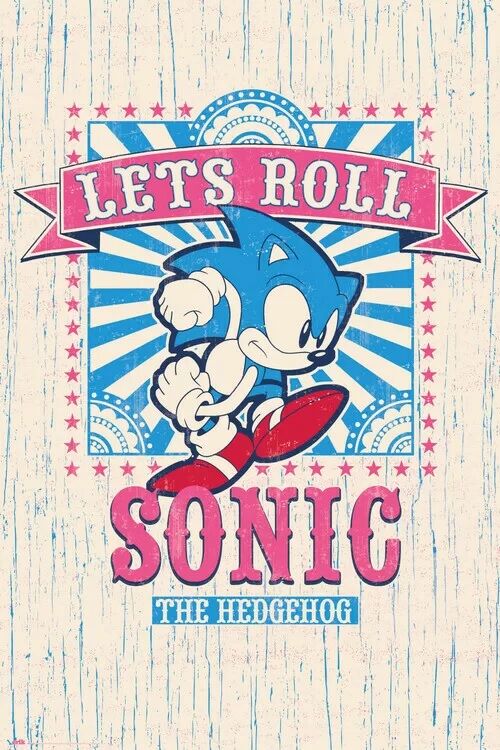 Sonic the Hedgehog - Let‘s Roll (Постер) - Открытки Календари Плакаты