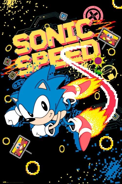 Sonic the Hedgehog - Speed (Постер) - Открытки Календари Плакаты