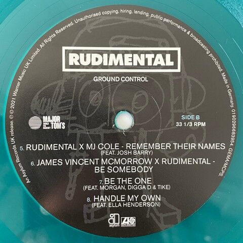 Rudimental – Ground Control (2LP, Limited Edition, Teal Translucent, Gatefold sleeve) (Vinyl) - фото 4