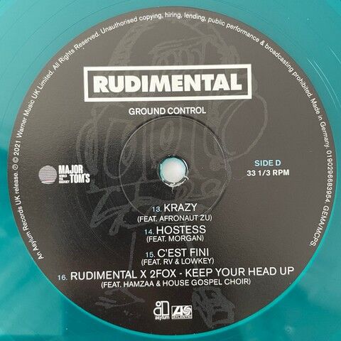 Rudimental – Ground Control (2LP, Limited Edition, Teal Translucent, Gatefold sleeve) (Vinyl) - фото 6