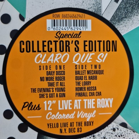 Yello - Claro Que Si / Live At The Roxy N.Y.Dec 83 (Limited, Special Edition, 1LP + 12