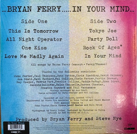 Bryan Ferry – In Your Mind (Vinyl) - фото 2